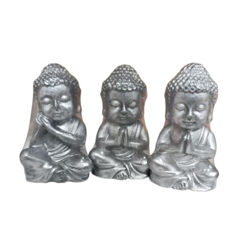 Jabón de glicerina de buda plateado