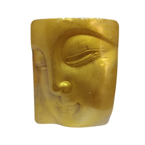 Jabón de glicerina de forma de buda dorado