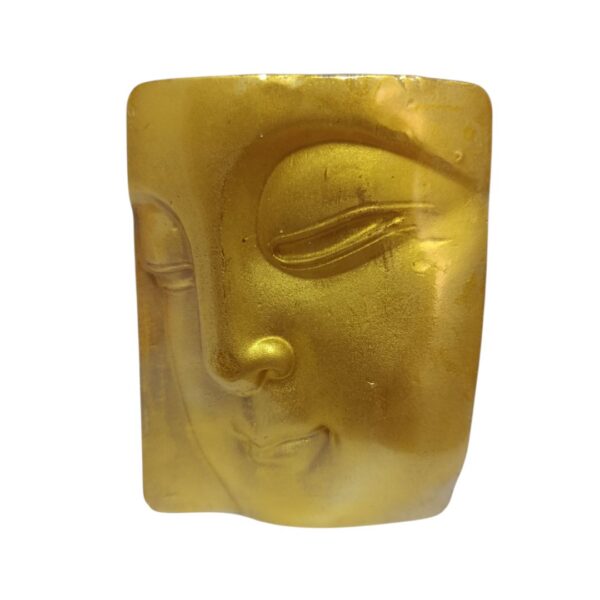 Jabón de glicerina de forma de buda dorado