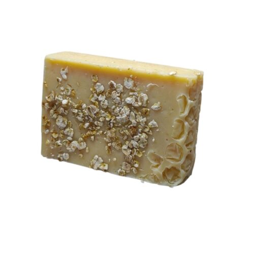 Jabón de aceite de oliva de leche de cabra, avena y miel